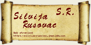 Silvija Rusovac vizit kartica